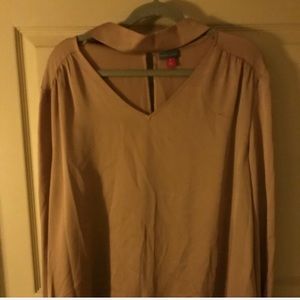 Vince Camuto Camel color blouse